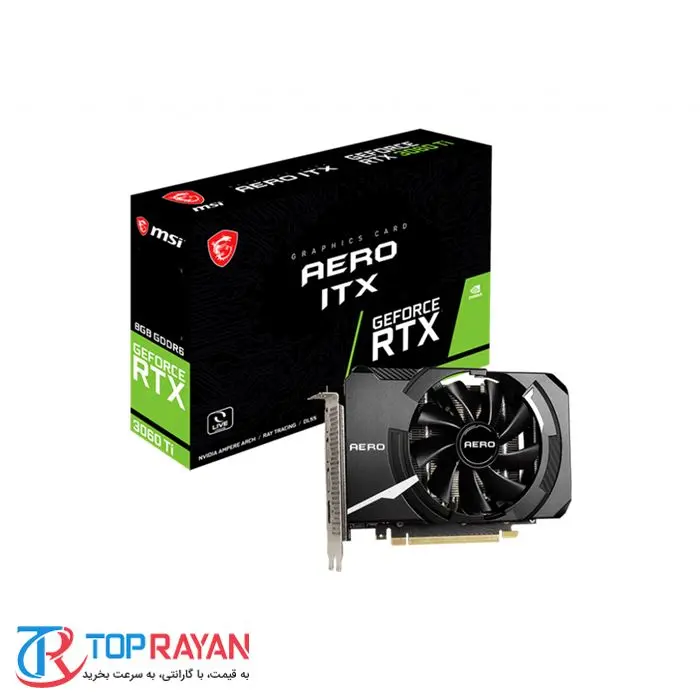 کارت گرافیک ام اس آی GeForce RTX 3060 Ti AERO ITX 8G LHR -gallery-5
