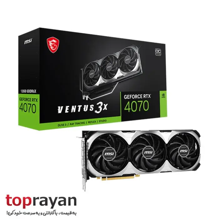 کارت گرافیک ام اس آی مدل GeForce RTX™ 4070 VENTUS 3X 12G OC با حافظه 12 گیگابایت -gallery-6