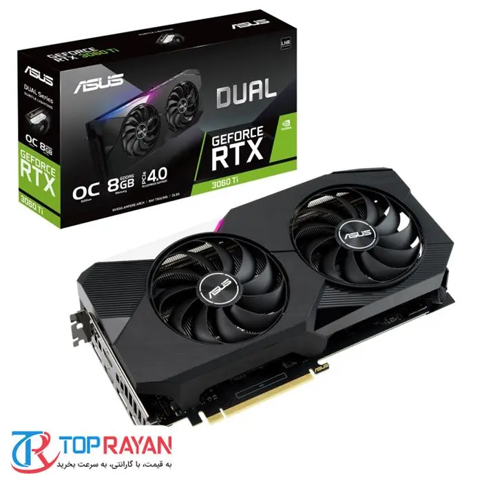 کارت گرافیک ایسوس Dual GeForce RTX 3060 Ti V2 OC Edition 8G Gaming -gallery-10