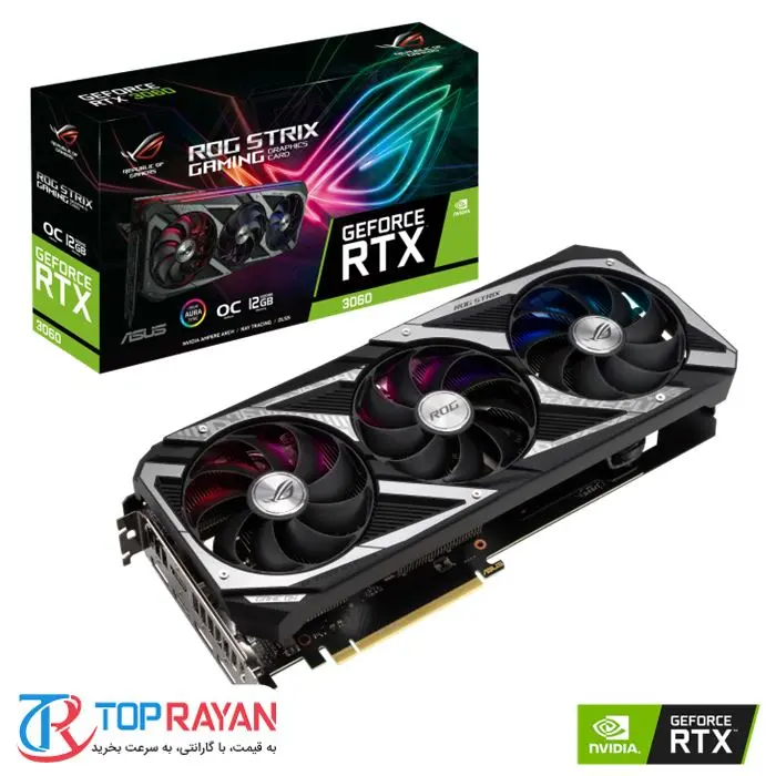 کارت گرافیک ایسوس مدل ROG-STRIX-RTX3060-O12G-V2-GAMING حافظه 12 گیگابایت -gallery-12