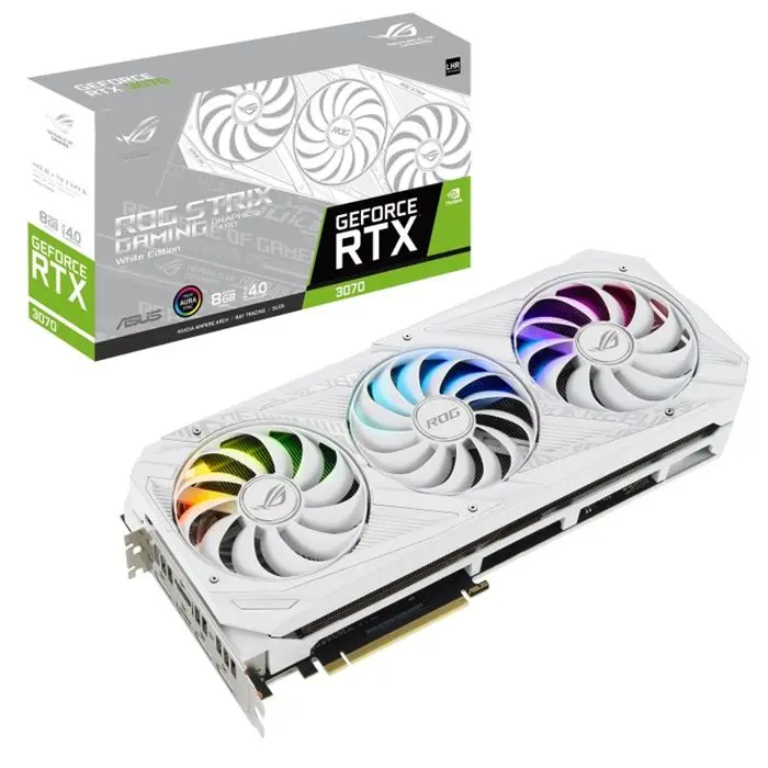 کارت گرافیک ایسوس ROG STRIX RTX3070 8G WHITE V2 8G -gallery-9