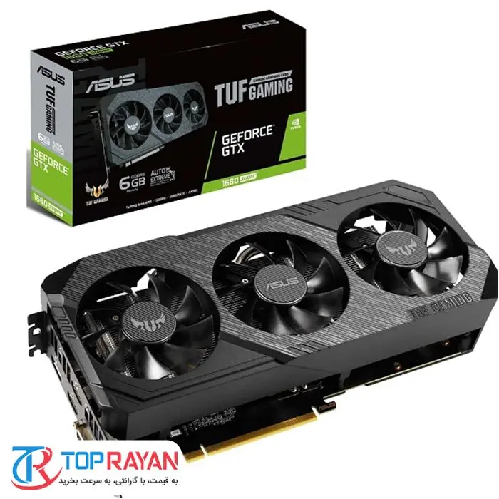 کارت گرافیک ایسوس مدل TUF ۳-GTX۱۶۶۰S-O۶G-GAMING با حافظه ۶ گیگابایت -gallery-6