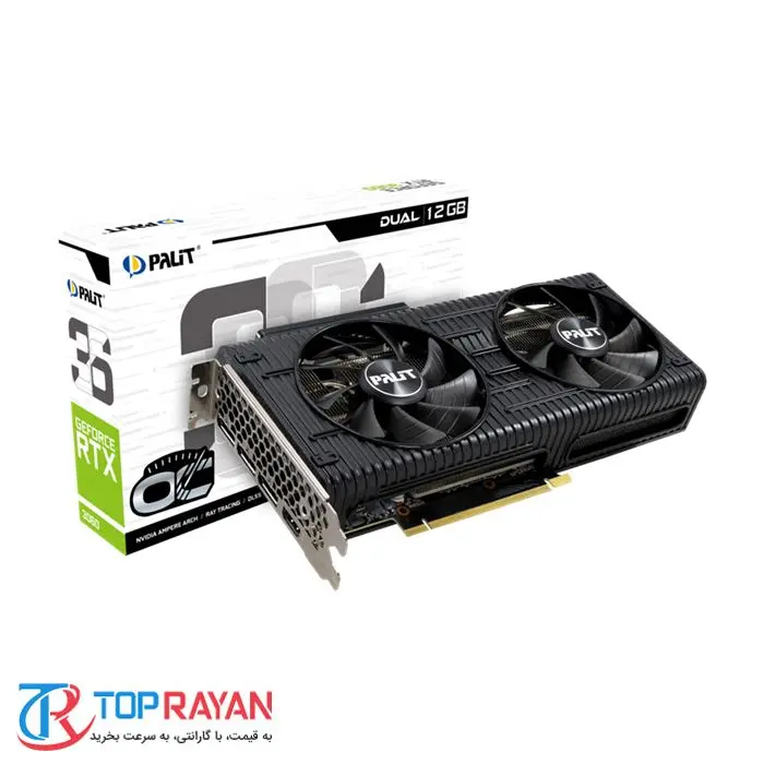کارت گرافیک پلیت GeForce RTX 3060 Dual OC 12G HHR -gallery-7