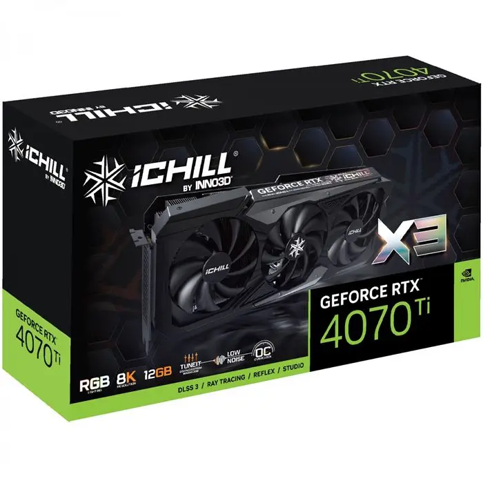کارت گرافیک اینو 3 دی Inno3D RTX 4070 Ti iChill X3 12GB -gallery-5