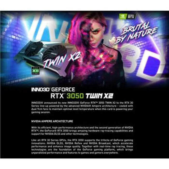 کارت گرافیک کارت گرافیک اینو 3 دی Inno3d GeForce RTX 3050 Twin X2 -gallery-5