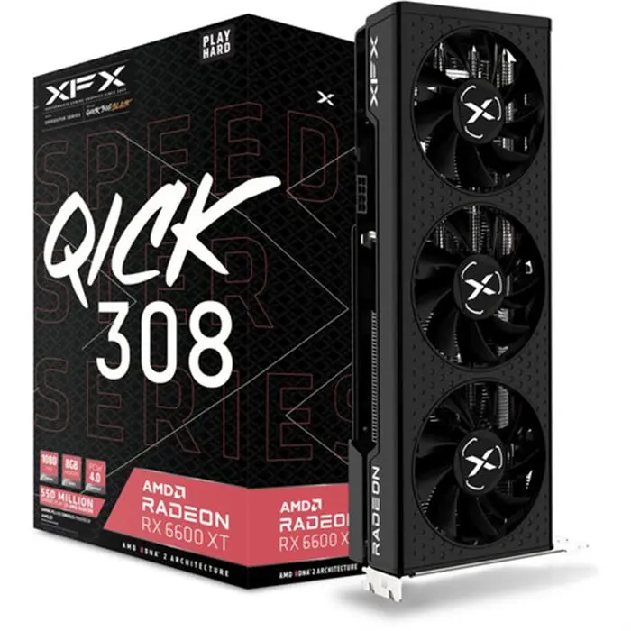 کارت گرافیک ایکس اف ایکس Radeon RX 6600 XT SPEEDSTER QICK 308 BLACK Gaming 8G -gallery-4