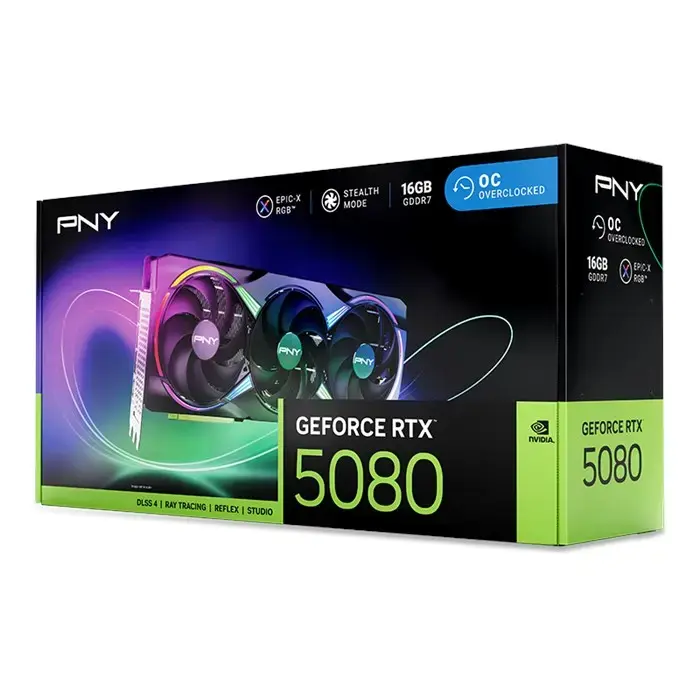 کارت گرافیک پی ان وای GeForce RTX 5080 EPIC-X 16GB ARGB -gallery-13