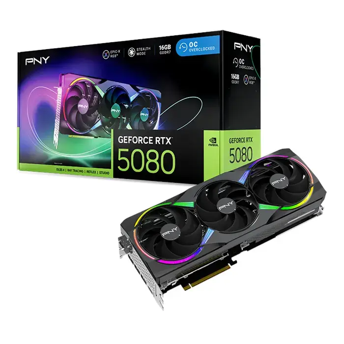 کارت گرافیک پی ان وای GeForce RTX 5080 EPIC-X 16GB ARGB -gallery-7
