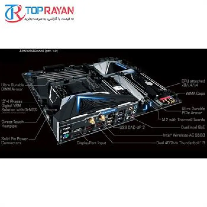 مادربرد گیگابایت مدل Z390 DESIGNARE سوکت 1151 -gallery-6