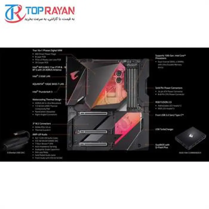 مادربورد گیگابایت مدل Z490 AORUS XTREME WATERFORCE سوکت 1200 -gallery-20