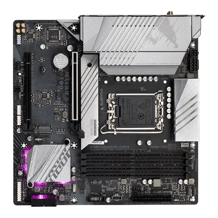 مادربرد گیگابایت Motherboard GigaByte B760M AORUS ELITE AX DDR4 -gallery-9