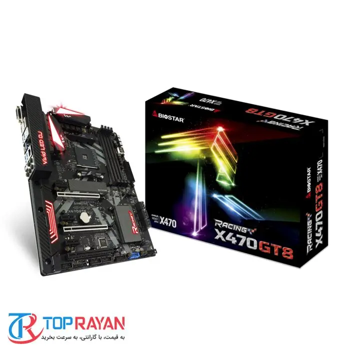 مادربرد بایوستار مدل X470GT8 سوکت AM4 -gallery-6