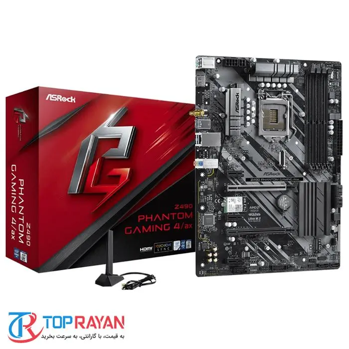 مادربرد ازراک مدل Z490 Phantom Gaming 4/ax سوکت 1200 -gallery-7