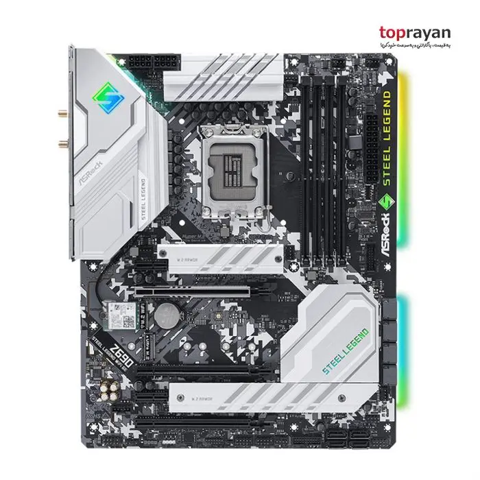 مادربرد ازراک مدل Z690 Steel Legend WiFi 6E سوکت 1700 -gallery-8