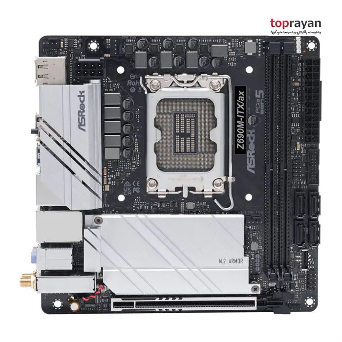 مادربرد ازراک مدل Z690M-ITX/ax سوکت 1700 -gallery-6