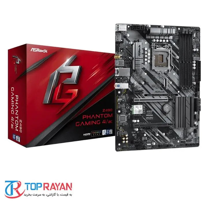 مادربرد ازراک مدل Z490 Phantom Gaming 4/ac سوکت 1200 -gallery-6