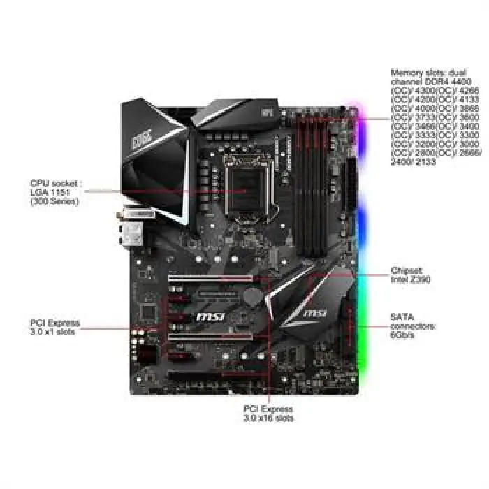 مادربرد ام اس آی مدل MPG Z۳۹۰ GAMING EDGE AC -gallery-7
