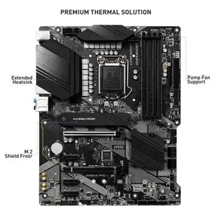 مادربرد ام اس آی مدل Z490-A PRO سوکت 1200 -gallery-2
