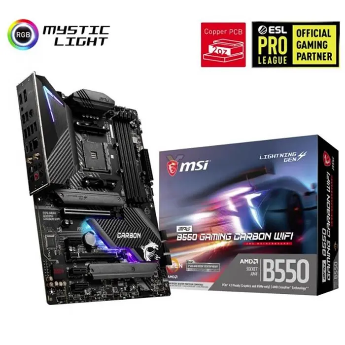 مادربرد ام اس آی MPG B550 GAMING CARBON WIFI -gallery-4