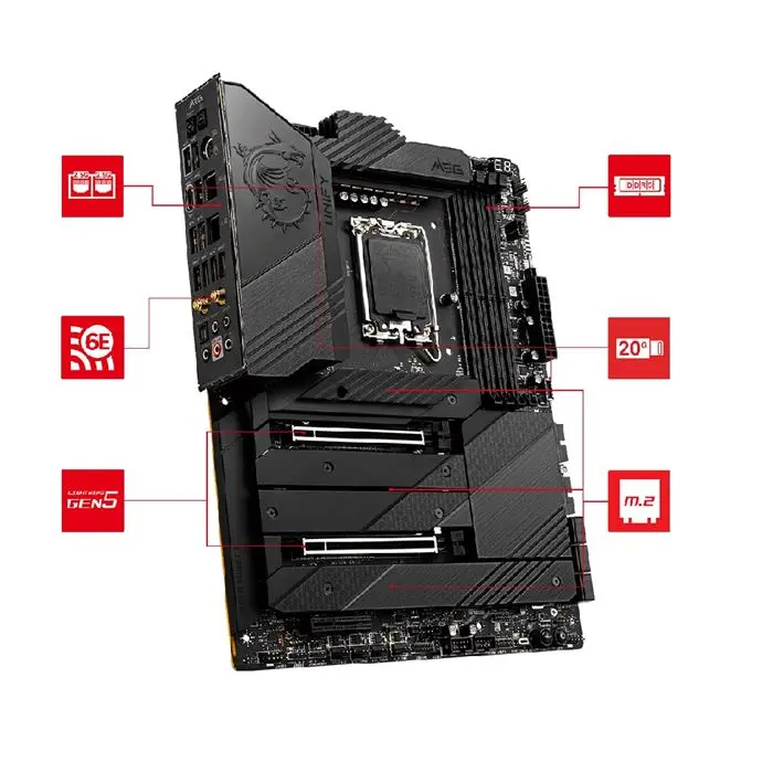 مادربرد ام اس آی مدل MPG Z690 FORCE WIFI DDR5 سوکت 1700 -gallery-3