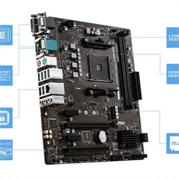 مادربرد ام اس آی مدل A520M PRO-C DASH سوکت AM4 -gallery-3