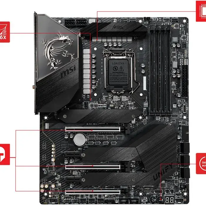 مادربرد ام اس آی مدل MEG Z490 UNIFY سوکت 1200 -gallery-7