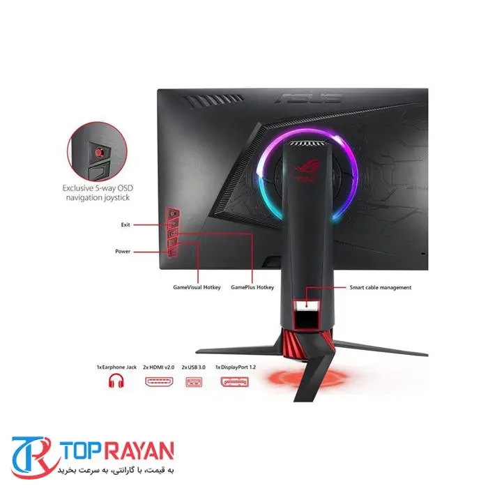 مانیتور گیمینگ 24اینچ ایسوس سری راگ مدل XG248Q -gallery-7