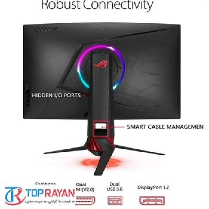 مانیتور خمیده گیمینگ32 اینچ ایسوس سری راگ مدل ایکس جی 32 وی کیو -gallery-2