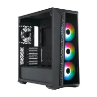 cooler master master box 520 glass black case