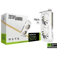 zotac geforce rtx 5070 twin edge oc white edition 12gb oc graphic card